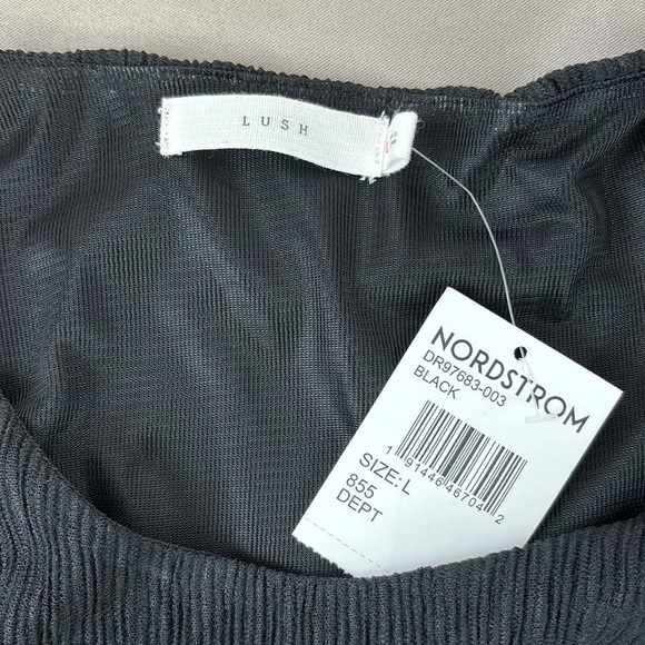 Lush Long Sleeve Twist Front Open Midrift Maxi Dress sz L - Picture 10 of 17